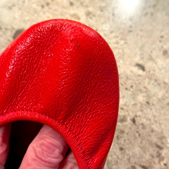 Poppy Tieks. Size 8. Good condition. Great summer color! - Picture 5 of 5